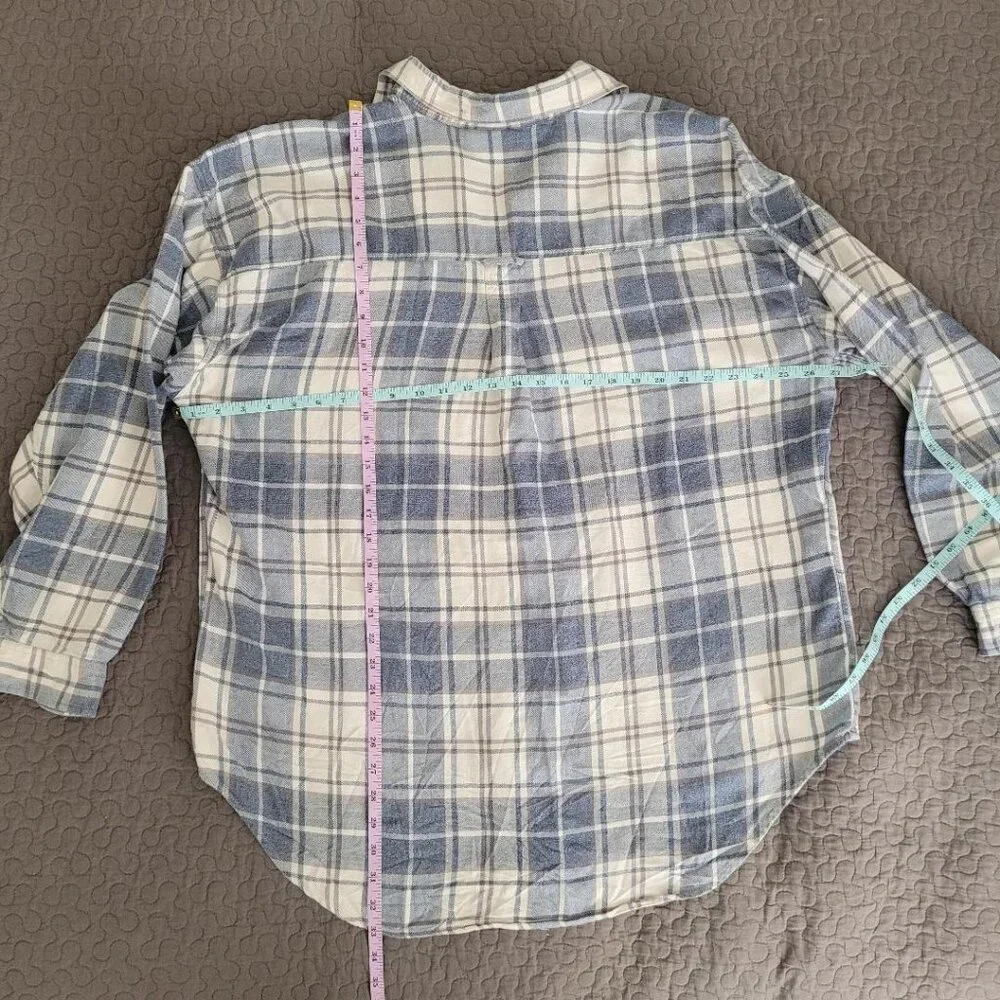 Blue Gray Plaid Flannel by LEE Sport Size XXL - Picture 3 of 3